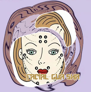 Chinese facial gua sha treatment