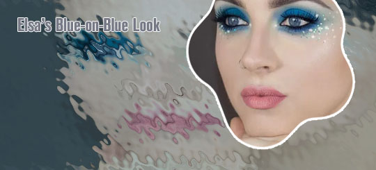 Dark blue eyeshadow looks
