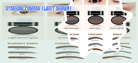 Light brown eyebrow powder