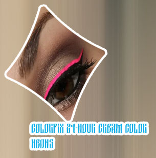 Neon yellow liquid eyeliner
