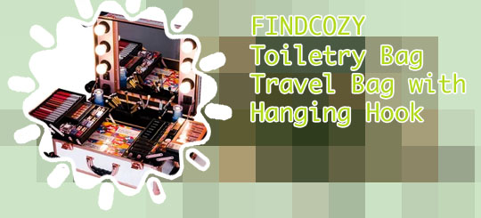 Travel vanity case with lights