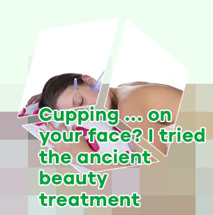 Vacuum cup massage face