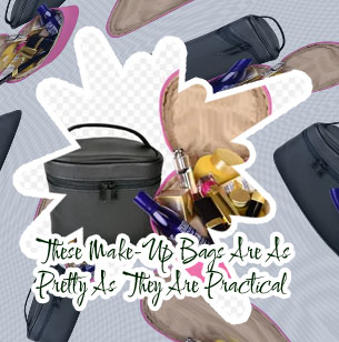 Zip around makeup bag